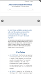 Mobile Screenshot of johnsinvestmentchronicle.com